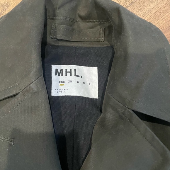 Margaret Howell Army Green Cotton Trench XXS - Picture 2 of 5